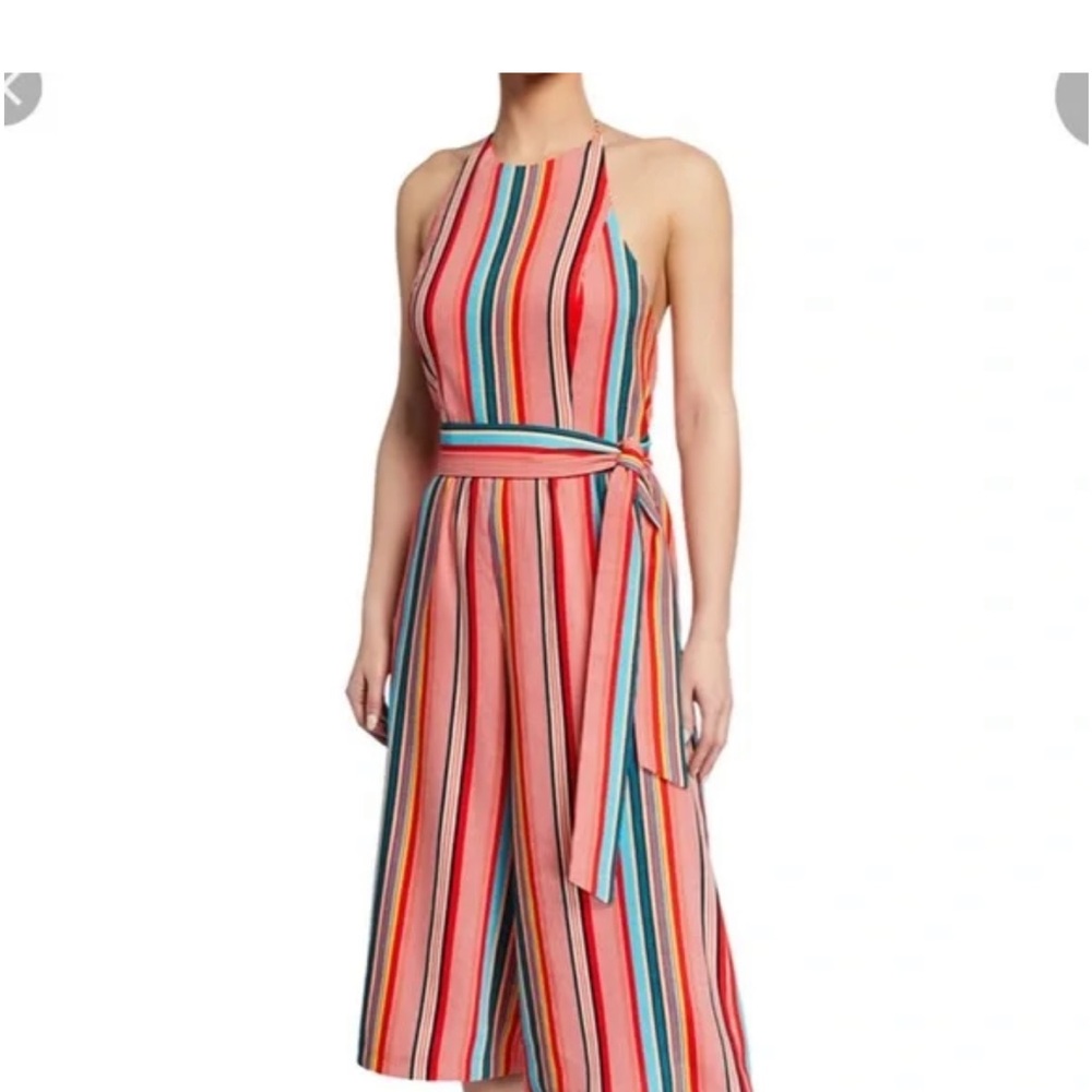 Alice + Olivia Delora Striped Jumpsuit Size 6